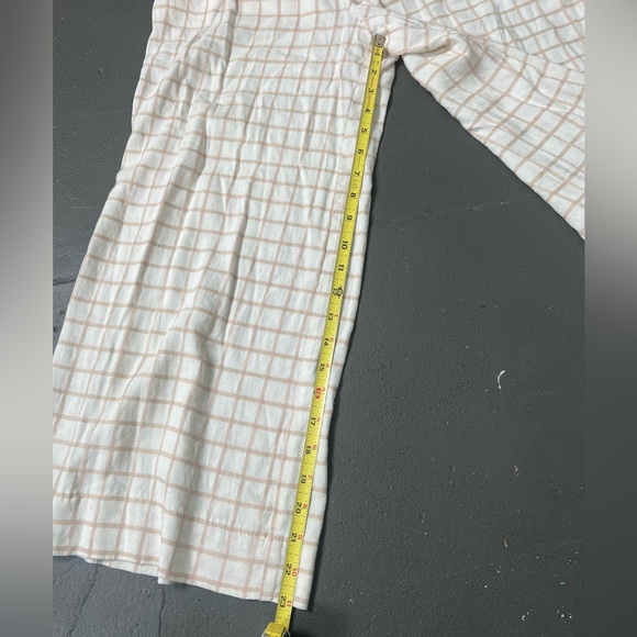 Elevenses Wide Leg Cream and Tan Pants Size 2 - Picture 11 of 11